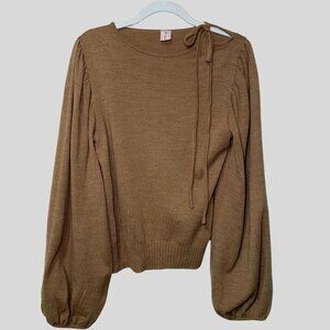 E Brand Bow Sweater Size S